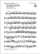 Studio primo - Clarinetto - DONIZETTI - Partition - Clarinette